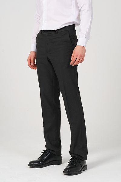 HYMAN Men's Regular Fit Fabric - Trousers