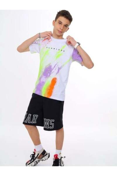 Marions Μπλουζάκι από βαμβακερό φαρδύ νέον για αγόρι