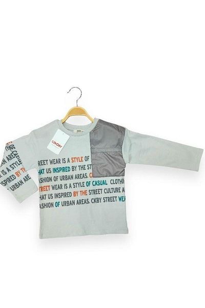 Çikoby Boy's Cotton Thin Long Sleeve Style T-shirt