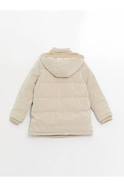 LC Waikiki LCW Kids Kapüşonlu Kız Çocuk Kaban