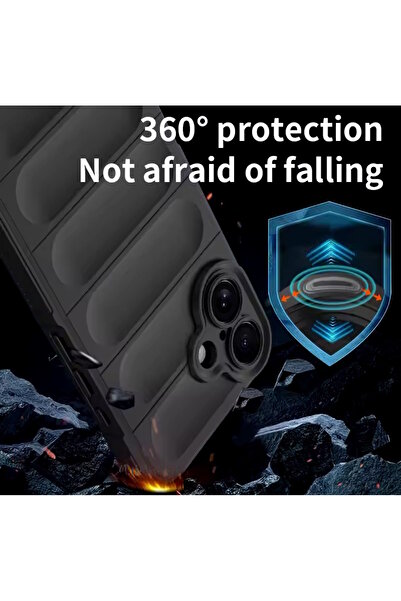 m.tk moveteck İphone 16 Plus Kılıf Kamera Korumalı Kabartmalı Yumuşak Renkli Silikon Kapak içi Kadife Lansman