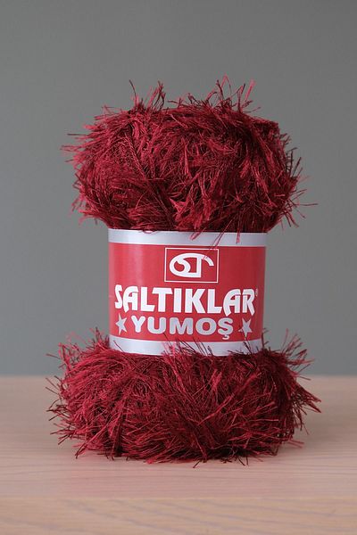 SALTIKLAR Premium Soft Bearded Thread - 100Gr/140M a Quality Claret Red-26