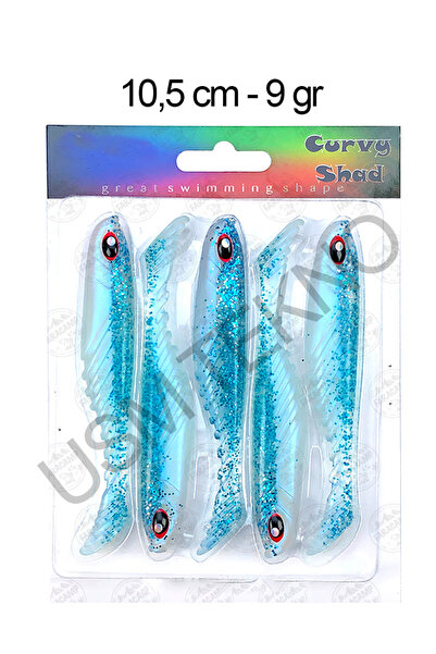 usmtekno Sasi Yem 5 Adet 10.5cm 9 gr Silikon Balık Rapala Lures Yapay Yem Sil...