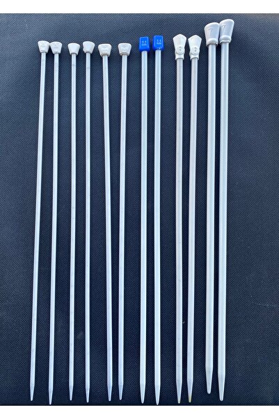 hobim42 35 CM KLASİK ÖRGÜ ŞİŞ SETİ (4-4.5-5-5.5-6-7) 6 ÇİFT ŞİŞ