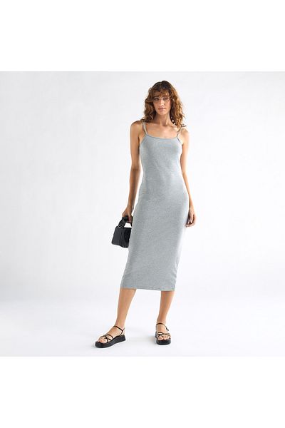 FAV Sleeveless Bodycon Dress with Adjustable Spaghetti Straps