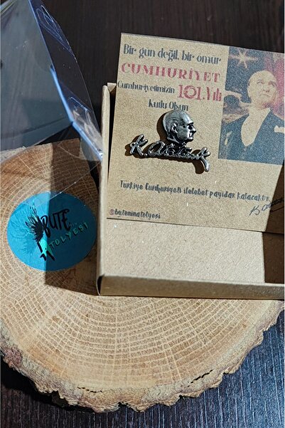 Butenin Atölyesi Öğretmenler Günü Hediyesi, 10 Kasım Hediyesi 1 Adet, Gümüş E...