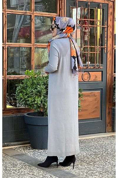 Invee فستان تريكو من INVEE 6931 رمادي
