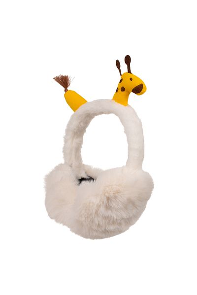Bebelove Winter Plush Earmuff - Adorable Animal Accessory, Warm Holder and Soft Protector