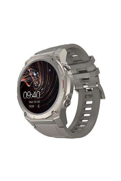 HiFuture Mix2 Grey 36mm Smart Watch - Heart Rate Sports Tracker with Bluetooth 5.2, Ip68, 1.43 Inch Calling