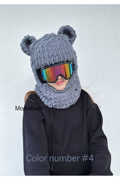 AidaAstrid Snow Mask Hat Puffy Beanie Ski&Snowboard Balaclava