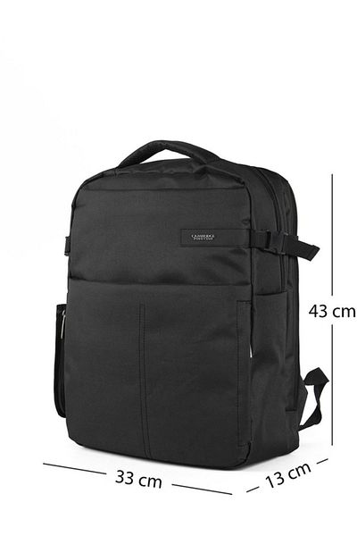 Cambridge Polo Club Backpack Plcan 2107-Black