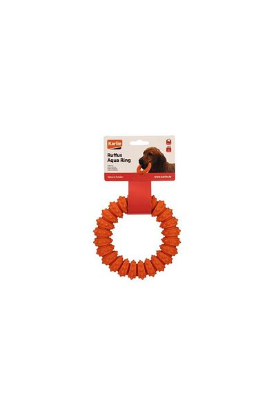 Karlie Plastic Ring Dog Toy Orange 15