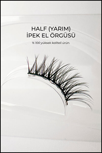 Nera Classy Half İpek Kirpik - Doğal ve Hafif Kirpik - Köşelere Takılan (Yarı...