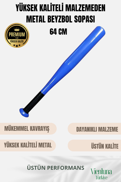 vienluna Üstün Tutuş Sağlayan Kırılmaz Ultra Dayanıklı Metal 28" Baseball Bey...