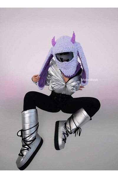 AidaAstrid Snow Mask Hat Puffy Beanie Ski&Snowboard Balaclava