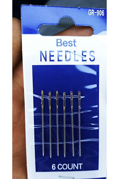 Tuhafiş 6 قطع تطريز إبرة - إبرة إيتامين ومعالجة وتطريز