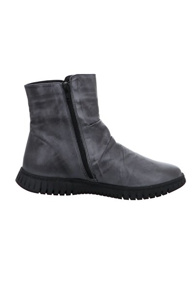 İNZE AYAKKABI Gri HAKİKİ DERİ BOT - MODEL ADI: İspanya