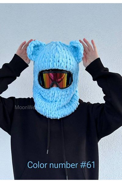 AidaAstrid Snow Mask Hat Puffy Beanie Ski&Snowboard Balaclava