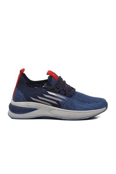 WALKWAY Navy Blue Ice Red Sports Shoes for Girls