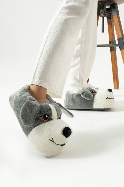 ALTUVATEKS Cute Dog Figure Slippers