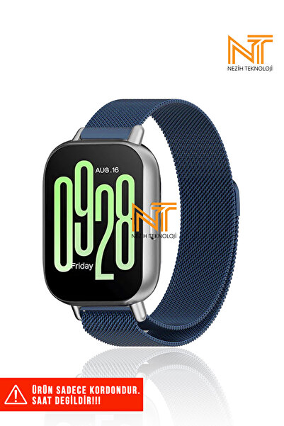 Nezih Case Redmi Watch 5 Active / Redmi 5 Lite Uyumlu Milanes Örgü Hasır Meta...
