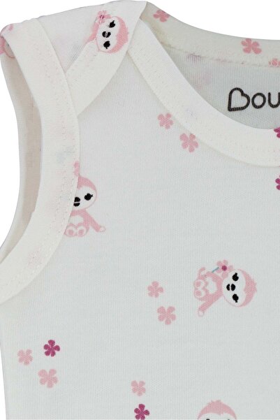 Boumini Cotton Baby Snapback Undershirt Body Pink Poor Envelope Collar 0-36 Months