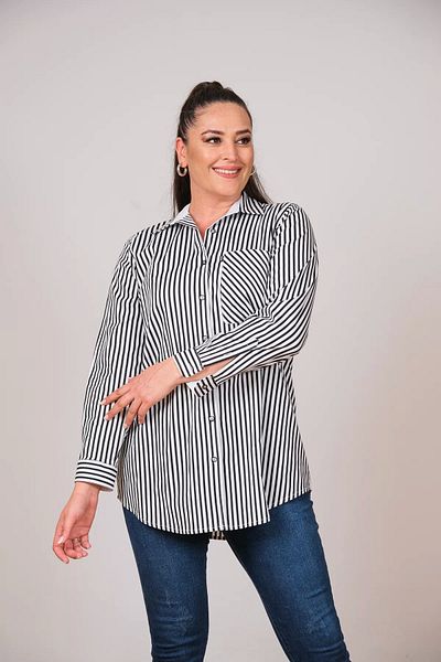 Lady Majestic Cămașă de damă - Design de mărime Plus