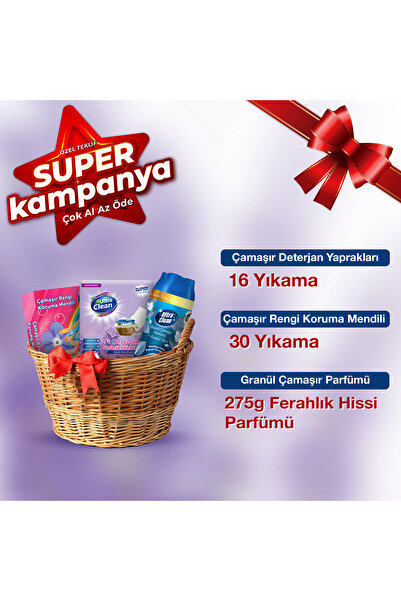 ultra clean Çamaşır Deterjan Yaprakları + Çamaşır Rengi Koruma Mendili + Gran...