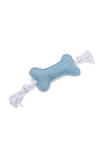 Karlie Bone Shaped Plush Pet Toy with String