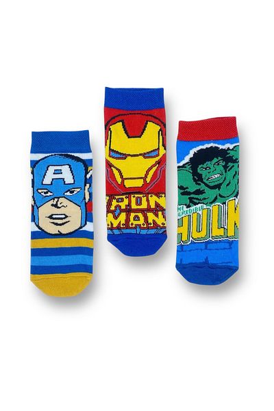 Marvel Avengers Licensed Boy's 3 Pairs Socks 22603