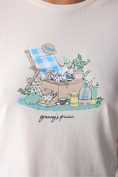 Penti Picnic Çok Renkli Pantolon Pijama Takımı