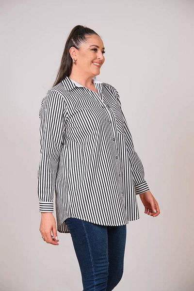 Lady Majestic Cămașă de damă - Design de mărime Plus