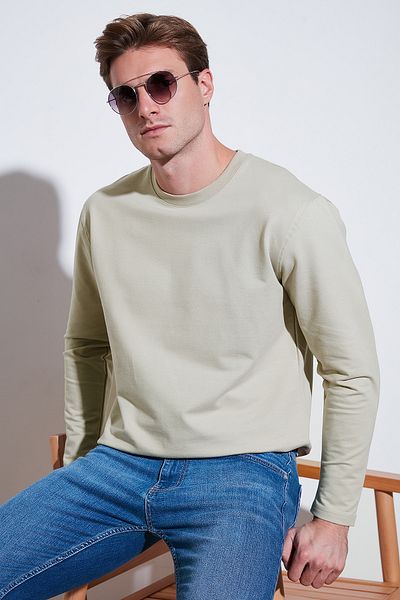 Buratti Stretch Cotton Regular Fit Crew Neck Sweat Ανδρικός ΙΔΡΩΤΗΣ 5905725