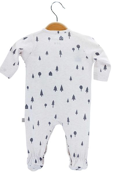Boumini Beige Baby Rompers - Pine Forest Booties