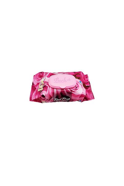 Luckido 5 Pack Red Rose Wet Towels 90 Pieces with Lids Rose Scented