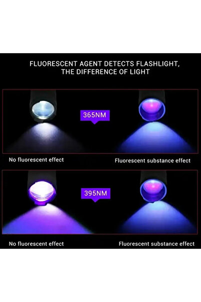 BGA Outdoor kamp Uv mor ışık el feneri 395nm