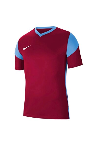 Nike Dri-Fit Erkek CW3826-677 Bordo Mavi Futbol Tişört