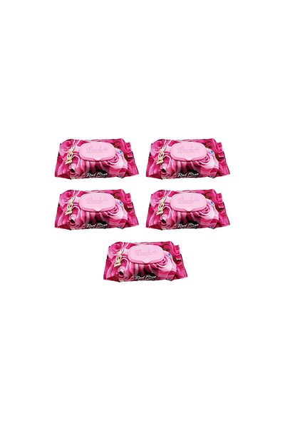 Luckido 5 Pack Red Rose Wet Towels 90 Pieces with Lids Rose Scented