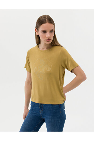 Pierre Cardin Yeşil Comfort Fit Tişört 50263400-VR235