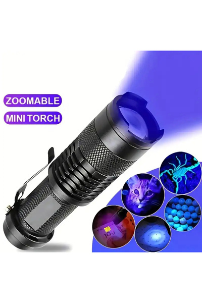 BGA Outdoor kamp Uv mor ışık el feneri 395nm