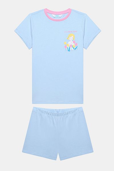 Penti Girl's Tulip Multicolored 2-Piece Pajama Set