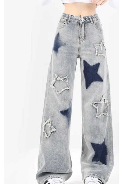 DENİKK Yudoowear, τζιν φαρδύ παντελόνι με στάμπα 3 αστέρων
