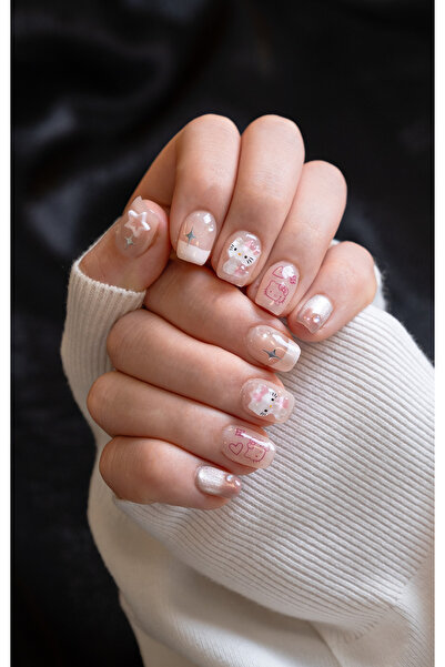 Yukii beauty Takma Tırnak Seti Small Hello Kitty