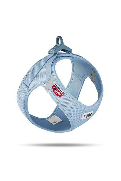 Curli Light Blue Clasp Air-mesh Vest Chest Collar - 3xs