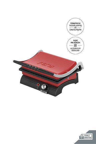 FERİS Red Feris Cast Iron Toaster