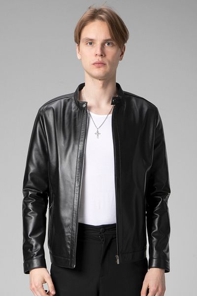 Dericlub Black Ronaldo Men's Leather Jacket
