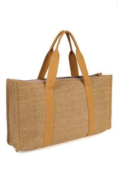 Capone Outfitters Navia Strand-Damentasche aus Korbgeflecht