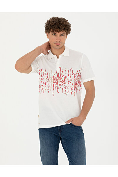 Pierre Cardin Εκρού Μπλουζάκι Πόλο Στενής Γραμμής 50264853-VR019