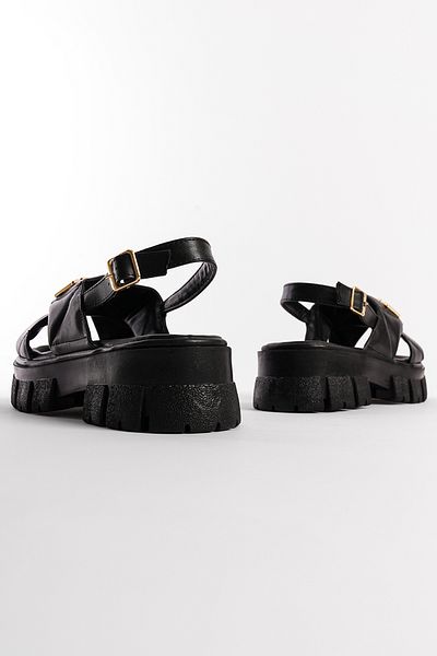 Capone Outfitters Damensandalen mit dicker Sohle, Knöchelriemen und bequemer Sohle