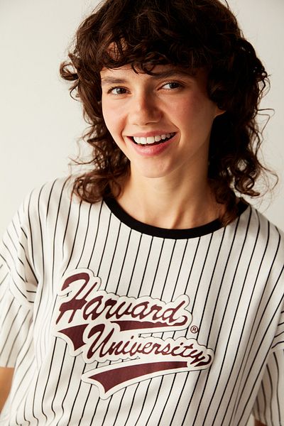 Penti Harvard T-Shirt Patterned Pajama Top - Unique Collection